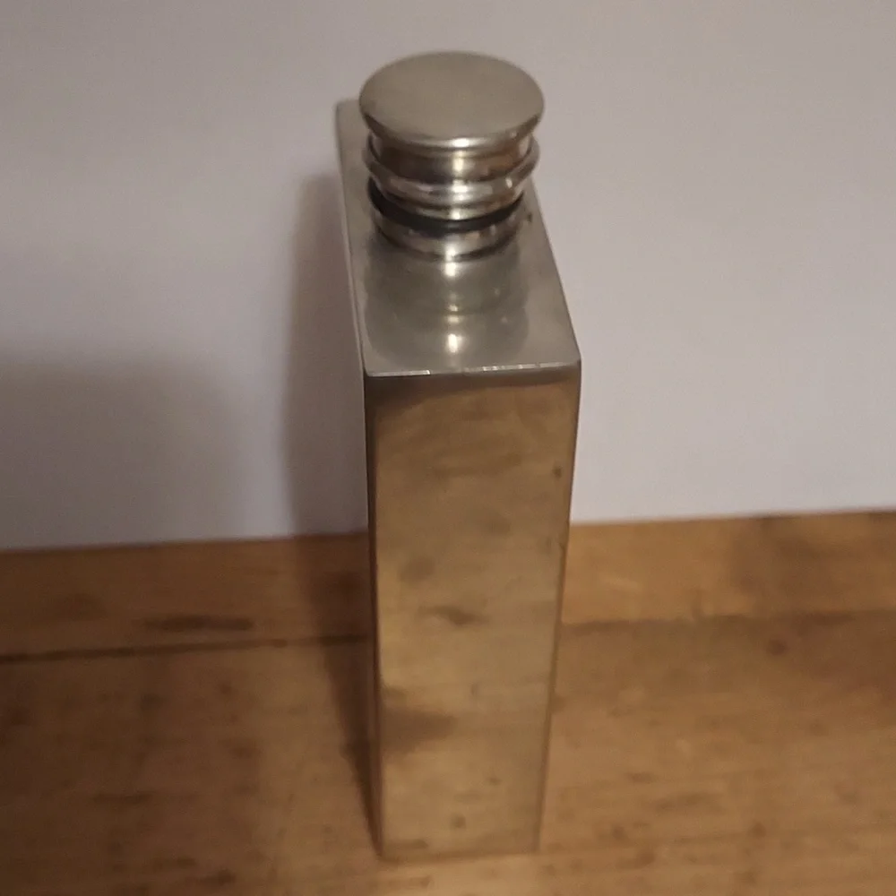 Vintage Nobleman Pewter Flask Sheffield England Barware Hipster - Picture 4 of 5